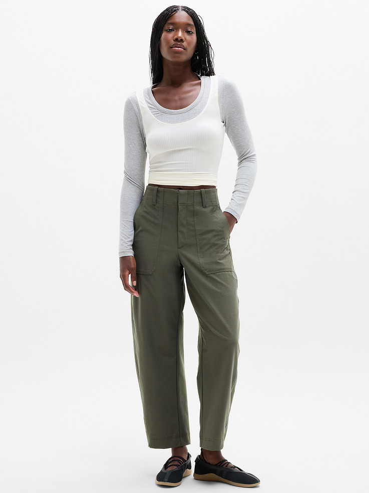 Image number 1 showing, Skyline High Rise Barrel Leg Pant