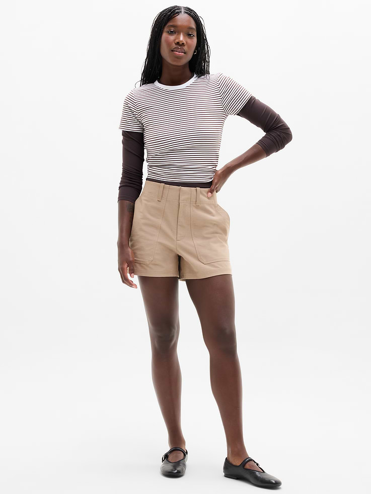 Image number 1 showing, Skyline High Rise Tailored 4" Short