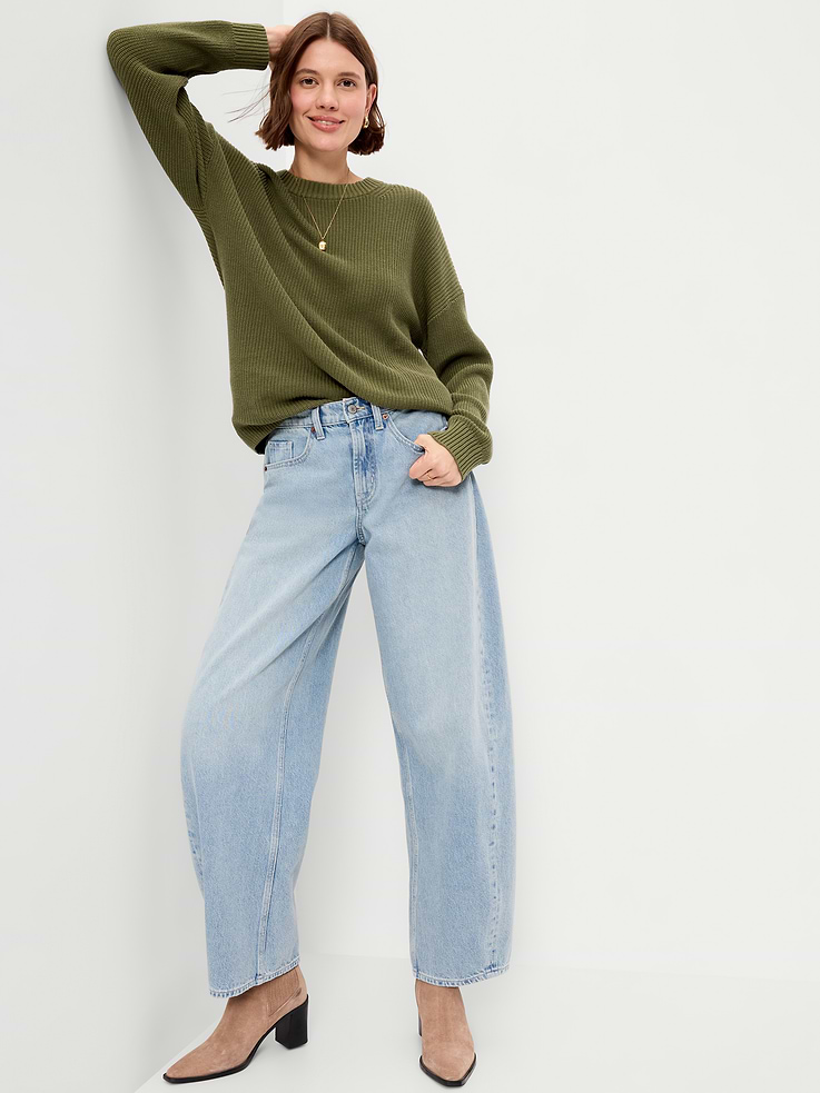 Image number 3 showing, Seaside Cotton Shaker Tunic Sweater