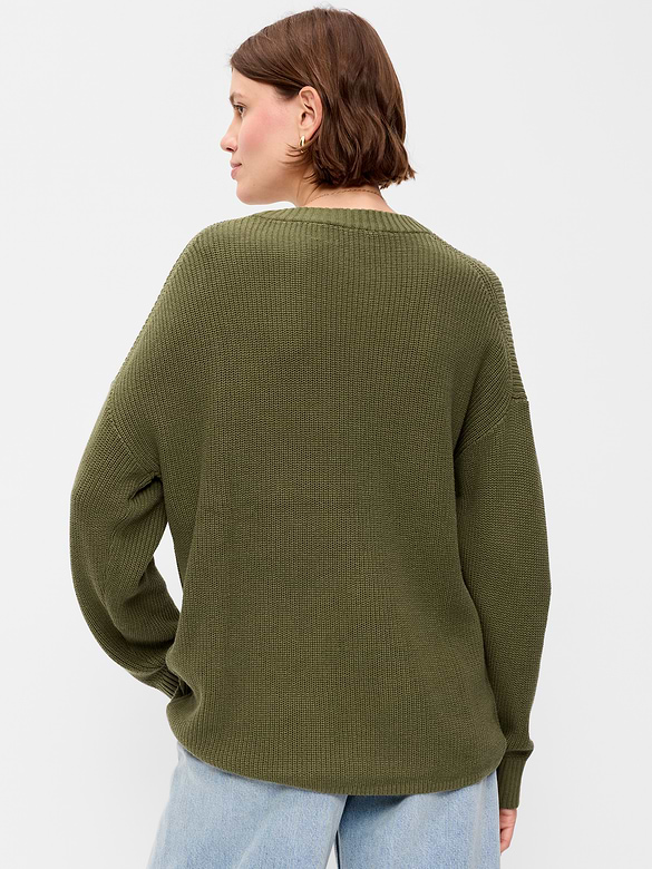 Seaside Cotton Shaker Oversized Tunic Sweater