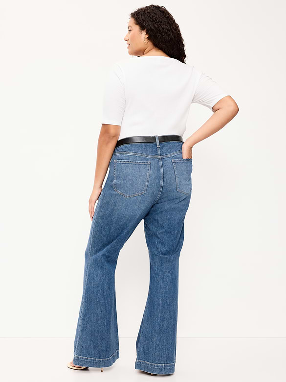 High-Waisted Flare Jeans