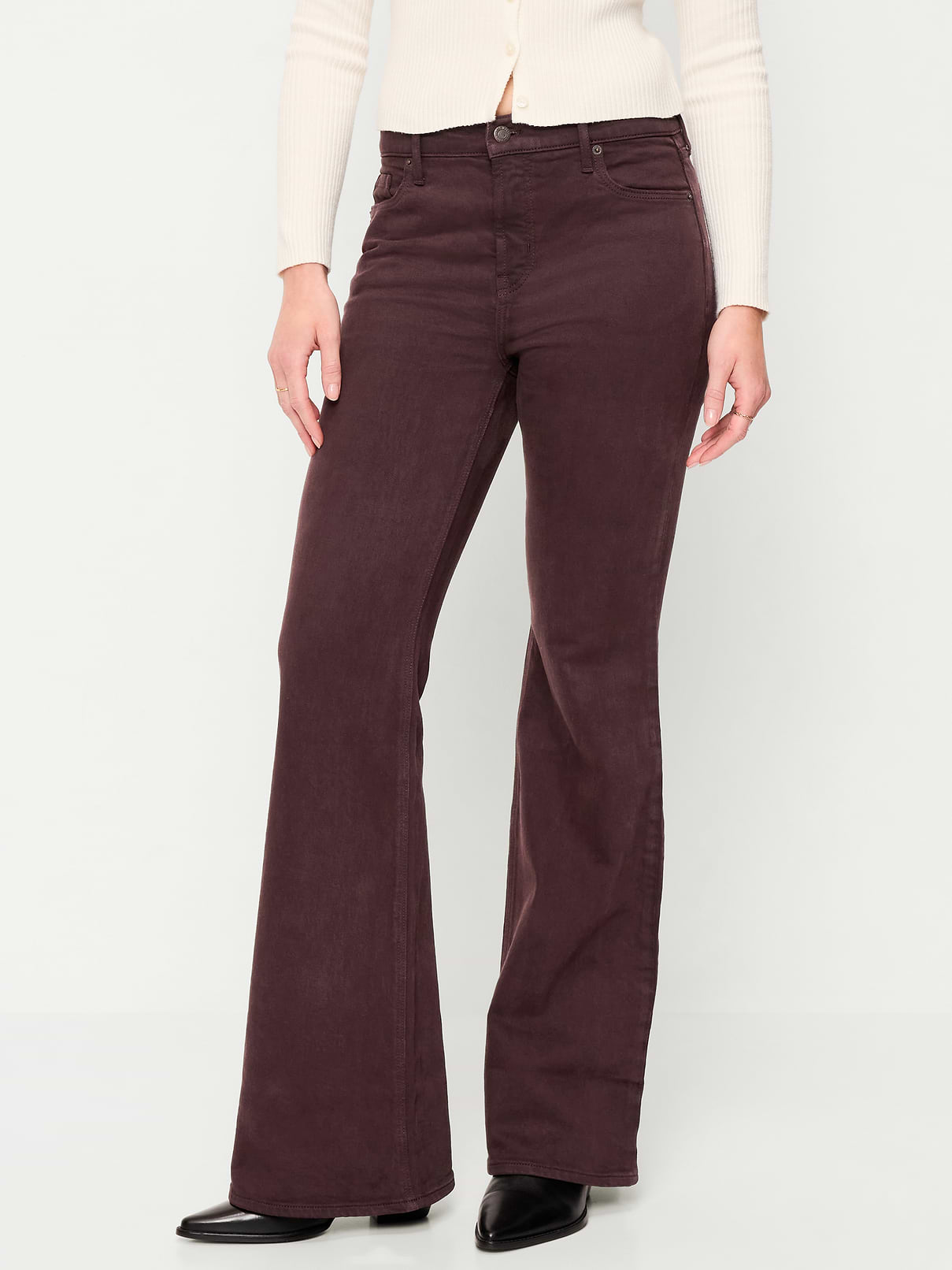 Image 2 of 8, High-Waisted Flare Jeans