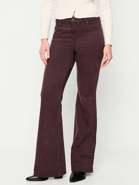 High-Waisted Flare Jeans