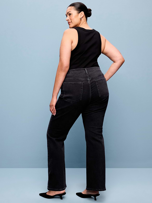 Low-Rise Boot-Cut Jeans
