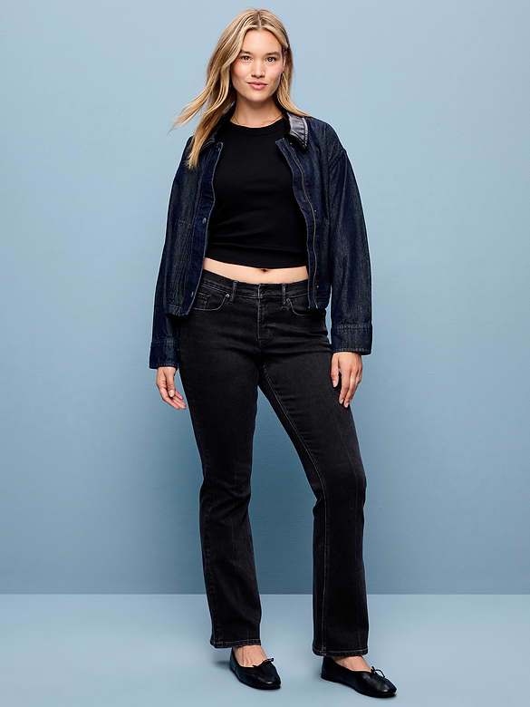 Low-Rise Boot-Cut Jeans