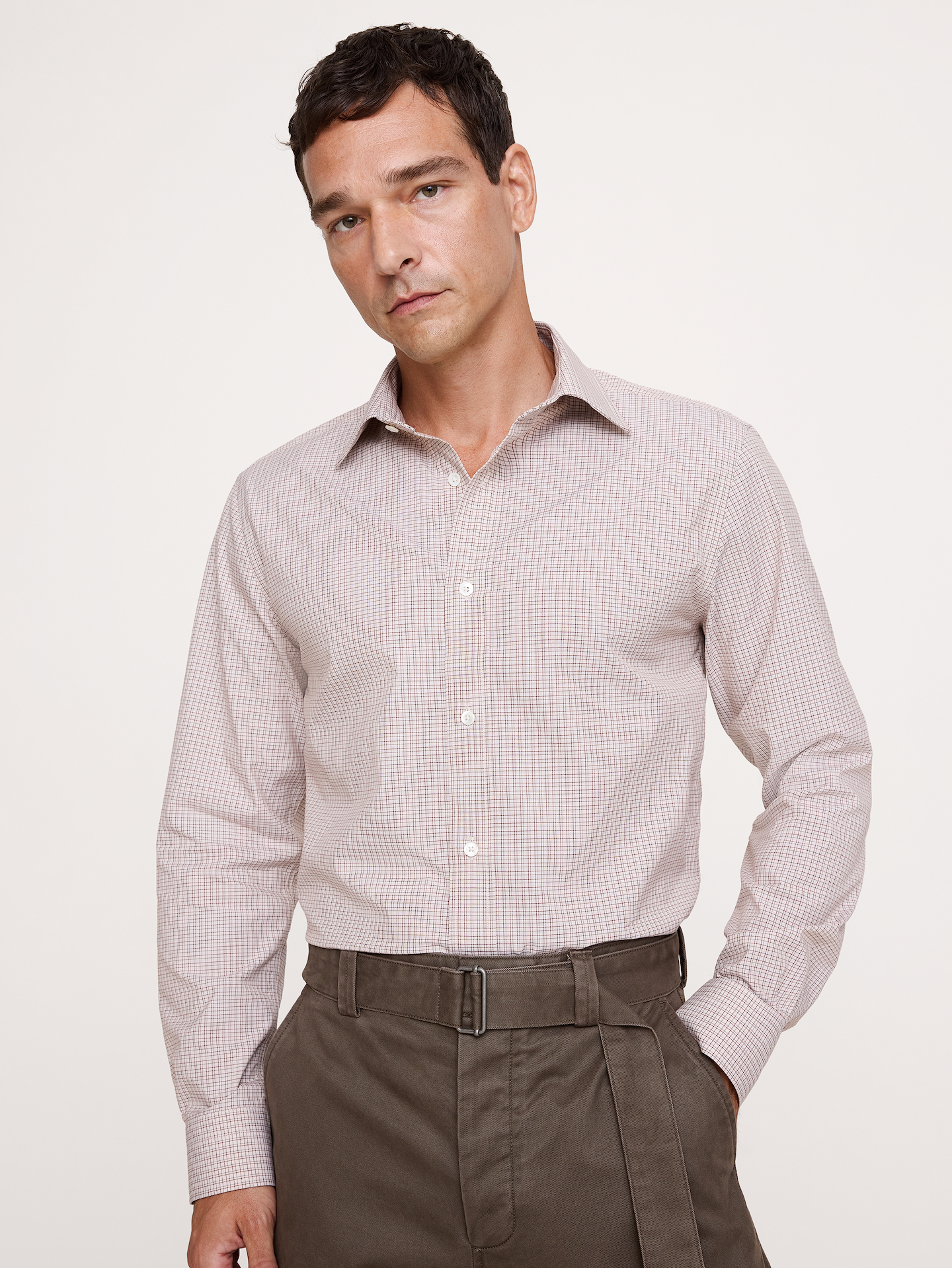 Image number 1 showing, Standard-Fit Wrinkle-Resistant Dress Shirt