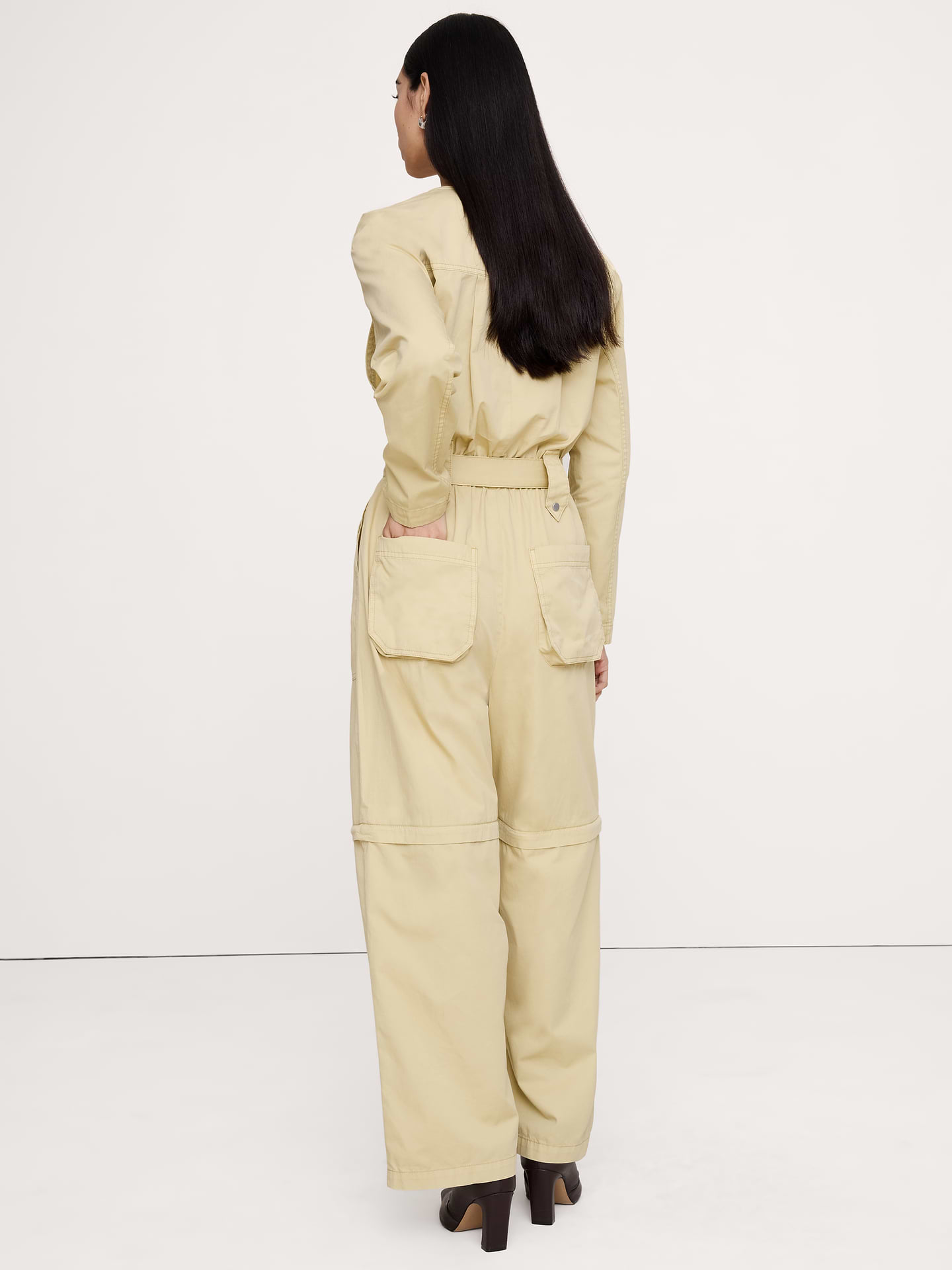 Image number 3 showing, Oversized Cotton Twill Utility Jumpsuit