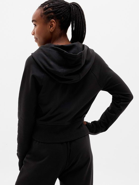 Athleta Girl All Day Full Zip Shrunken Hoodie