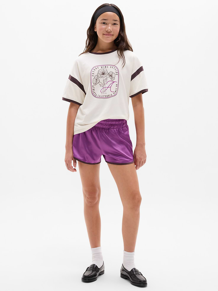 Image number 1 showing, Athleta Girl Run Free Satin 2.5" Short