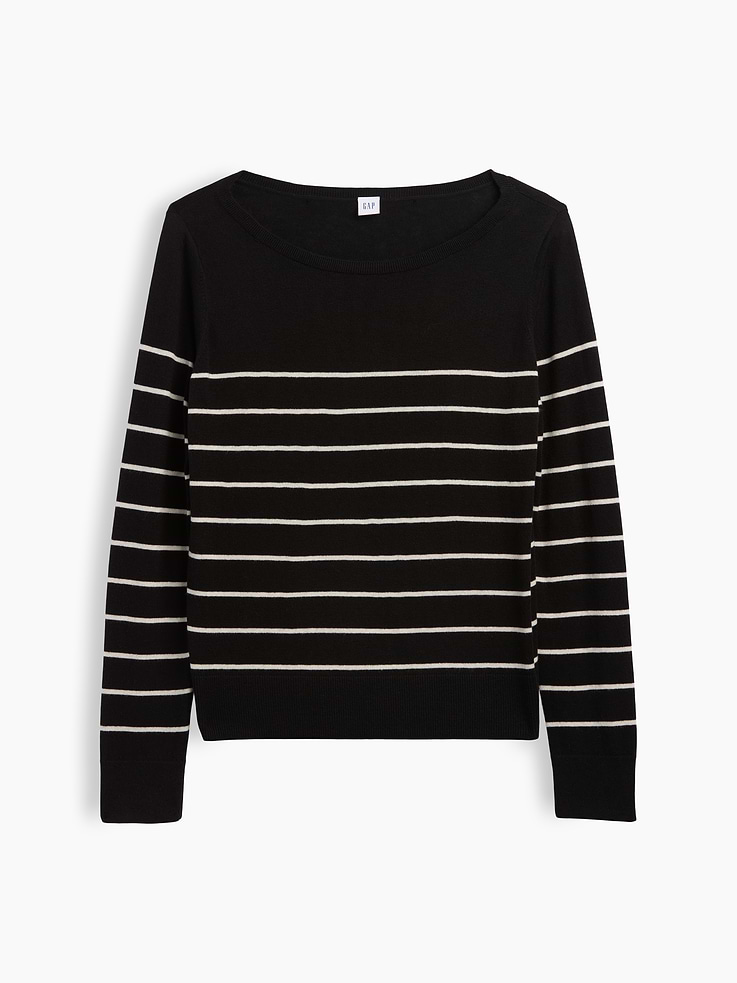 Image number 5 showing, Relaxed Jersey Boatneck Sweater
