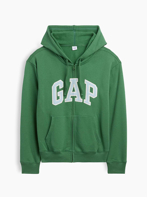 Relaxed Gap Logo Zip Hoodie