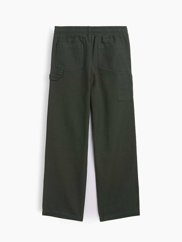 Image number 3 showing, Kids Relaxed Pull-On Canvas Carpenter Pants
