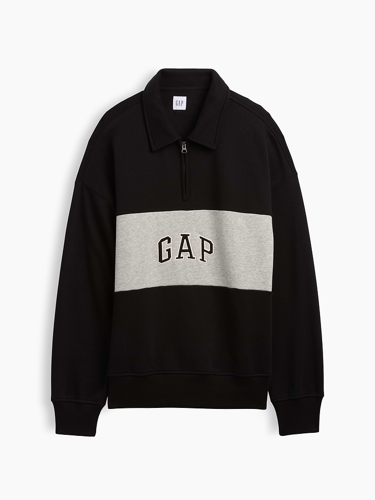 Image number 4 showing, Oversized Gap Logo Quarter-Zip Sweatshirt