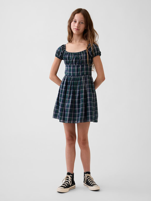 Kids Puff-Sleeve Dress