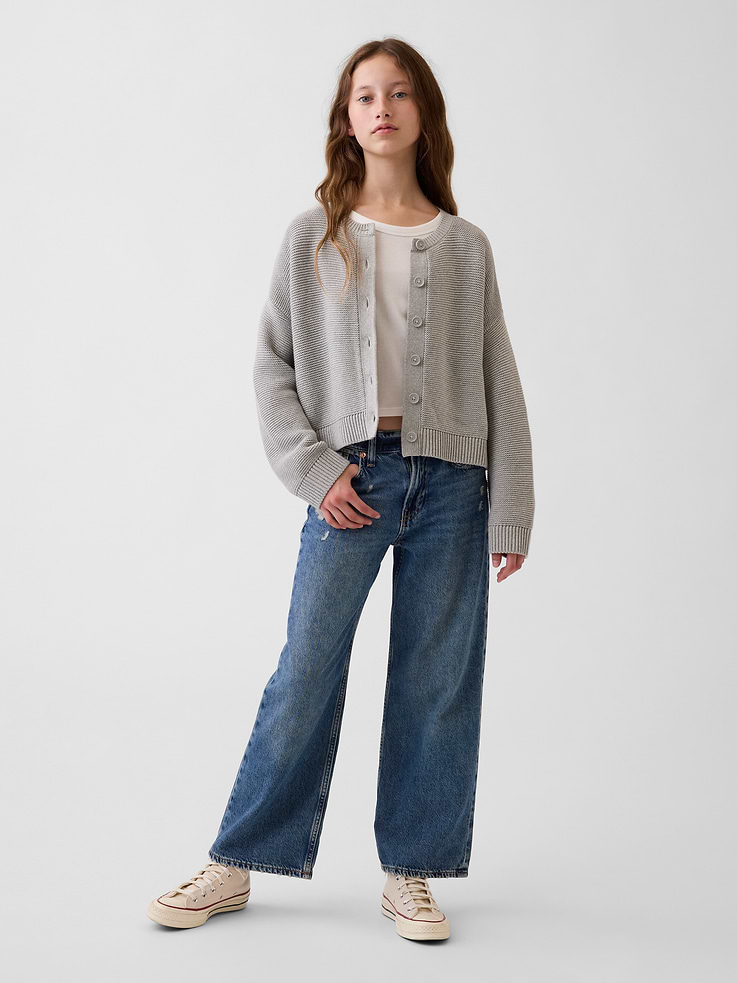 Image number 4 showing, Kids Oversized Boxy Cardigan Sweater