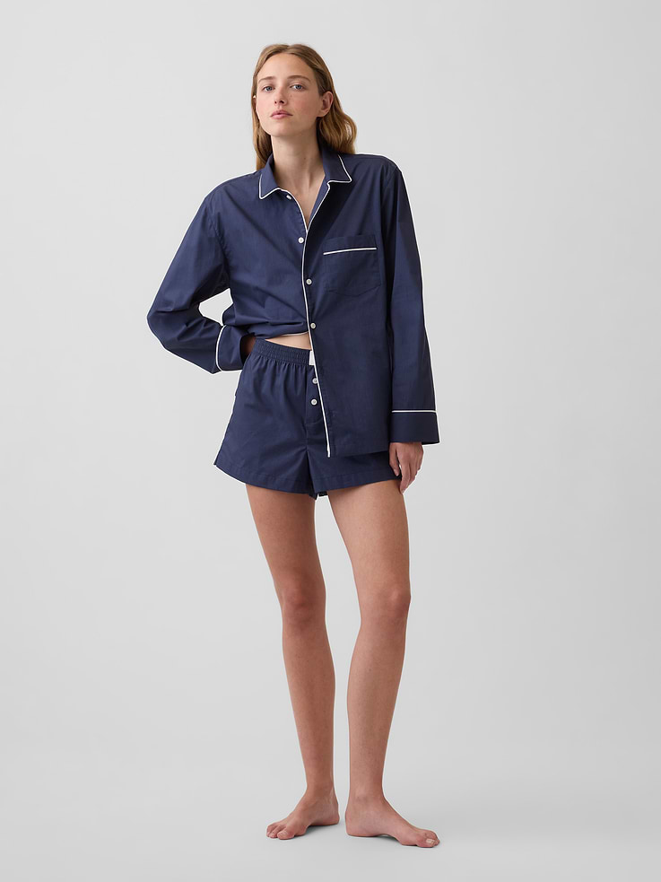 Image number 1 showing, Poplin PJ Boxer Shorts