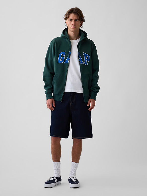 Adult VintageSoft Arch Logo Zip Hoodie