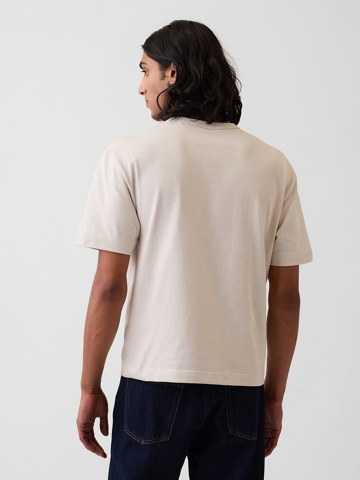 Image number 3 showing, Adult Heavyweight Crop T-Shirt