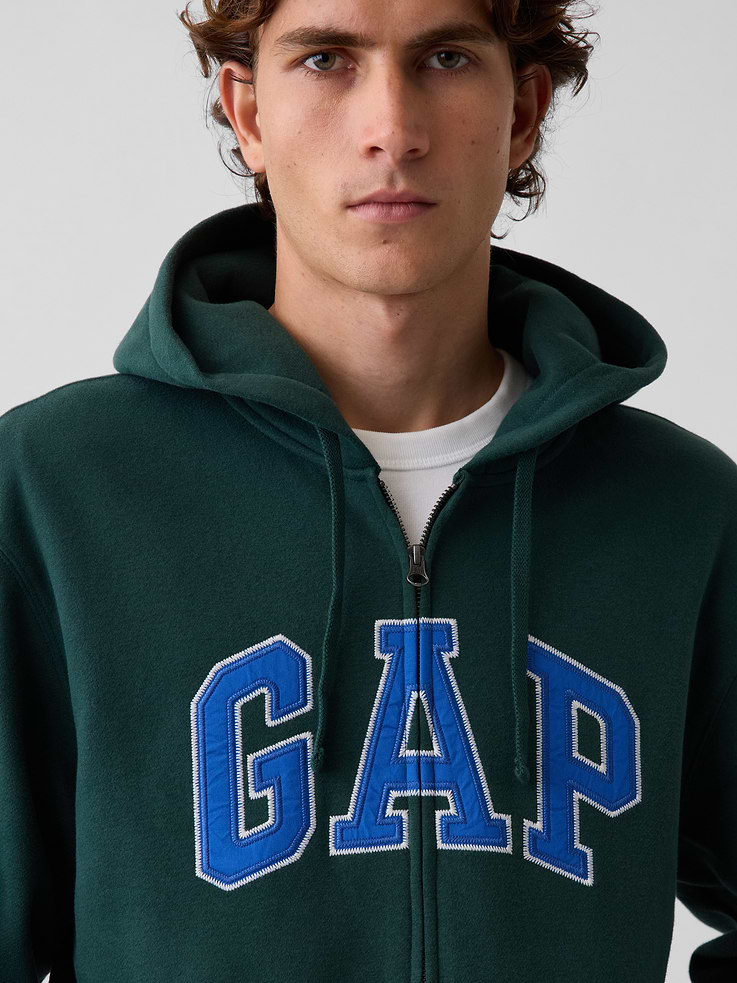 Image number 4 showing, Adult VintageSoft Arch Logo Zip Hoodie