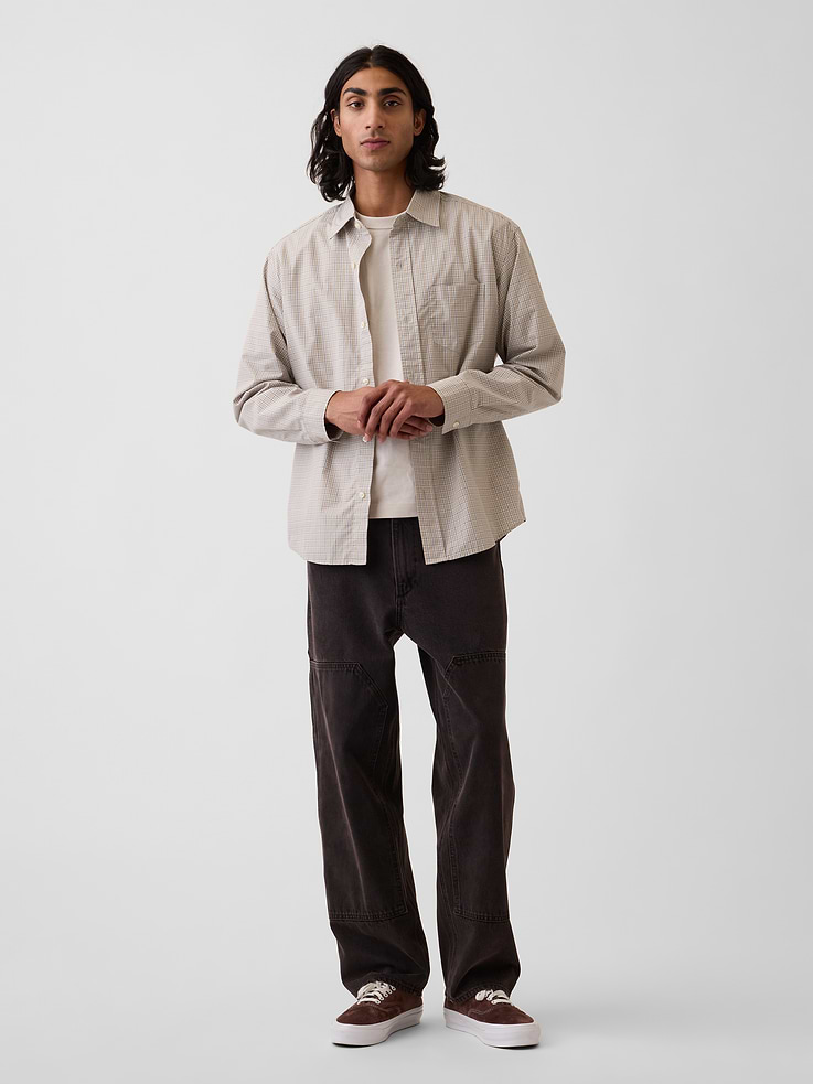 Image number 2 showing, Organic Cotton Poplin Relaxed Shirt