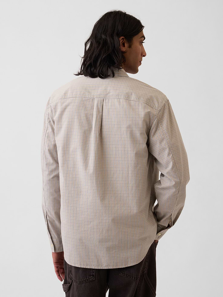 Image number 3 showing, Organic Cotton Poplin Relaxed Shirt