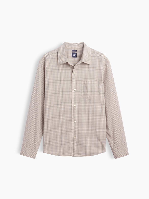 Organic Cotton Poplin Relaxed Shirt