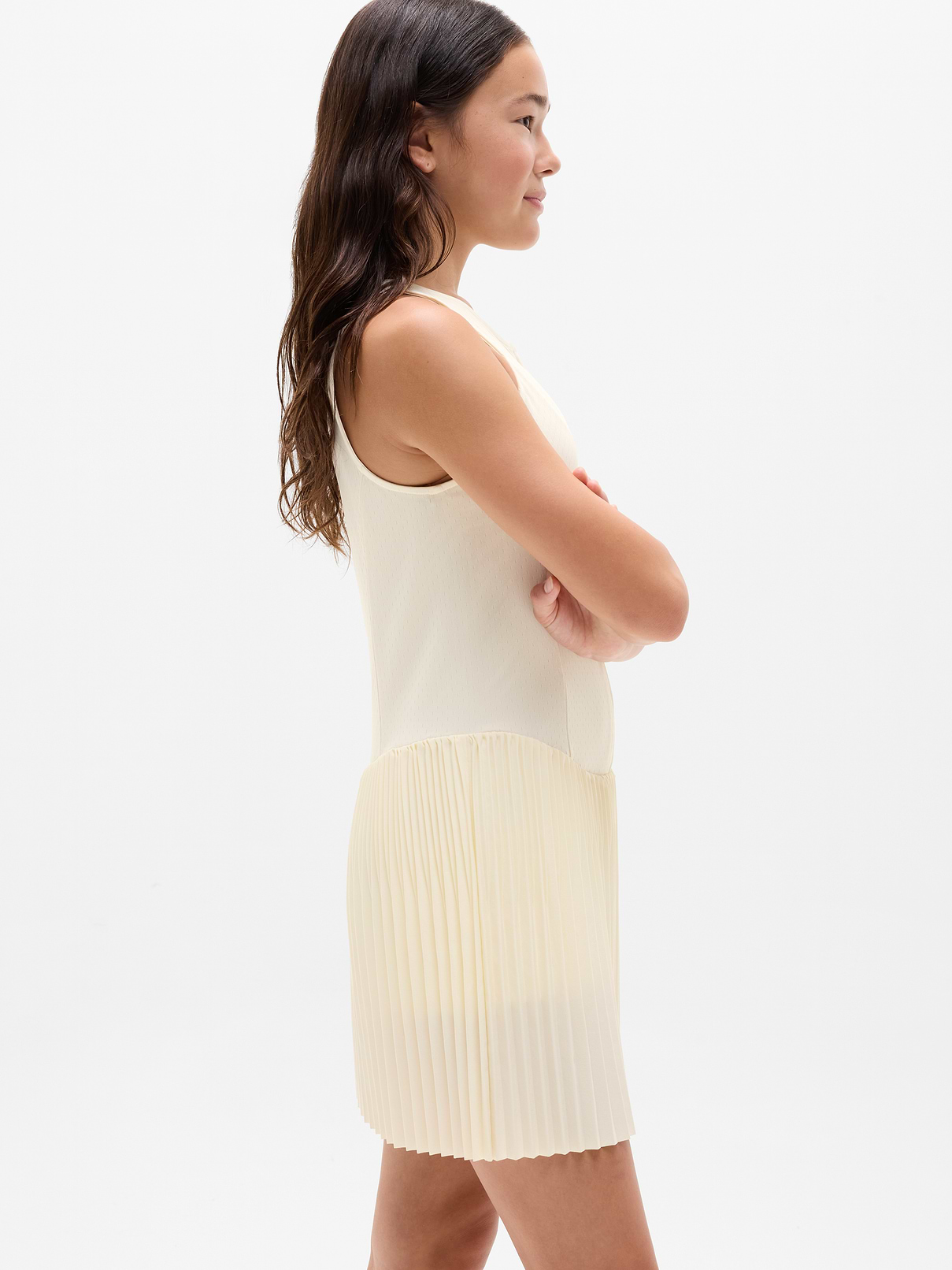 Image number 3 showing, Athleta Girl Pleat Perfect Dress