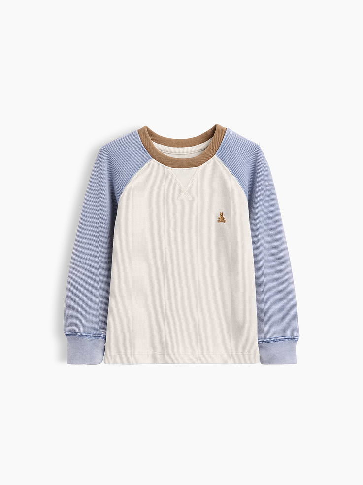 Image number 1 showing, Baby & Toddler Textured Crewneck T-Shirt
