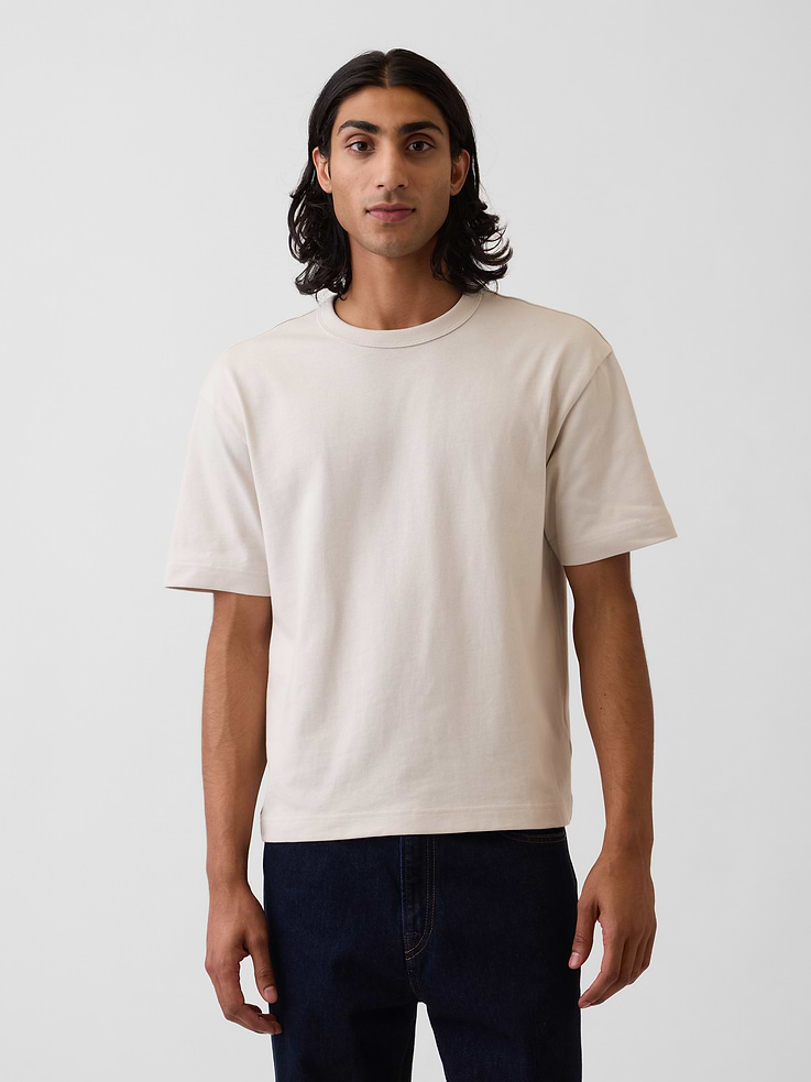 Image number 1 showing, Adult Heavyweight Crop T-Shirt