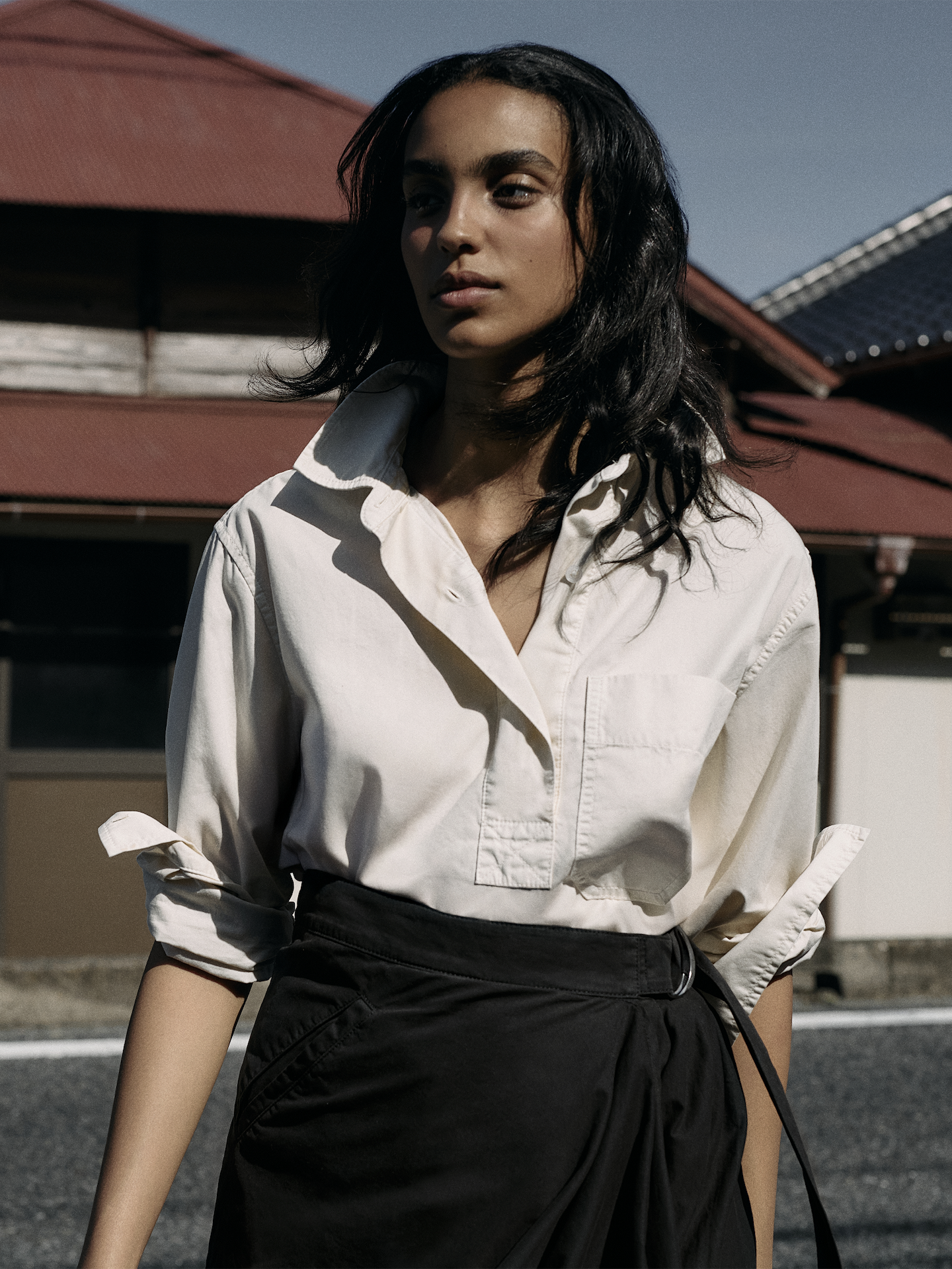 Image 5 of 8, Relaxed Cotton-Twill Popover Shirt
