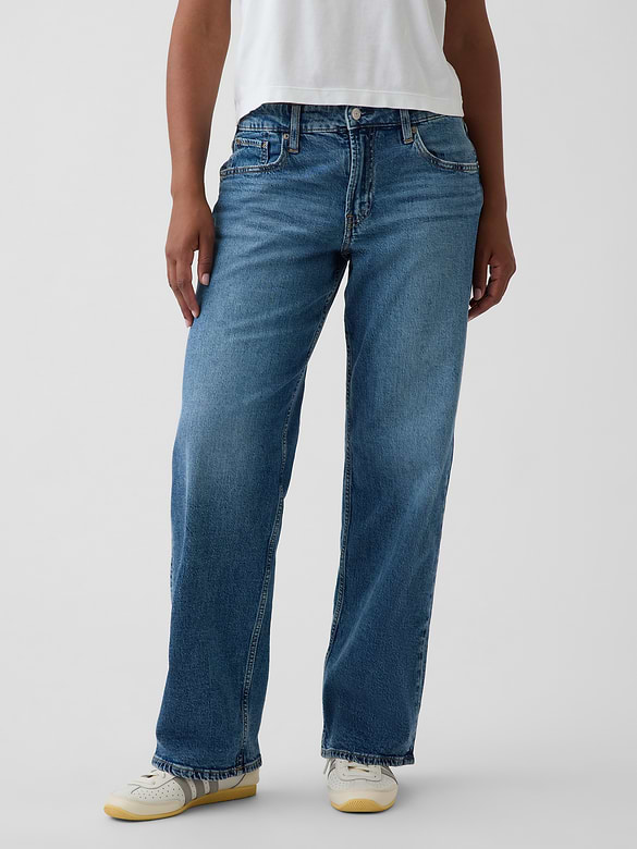 Jean ample profilé années 90 à taille basse