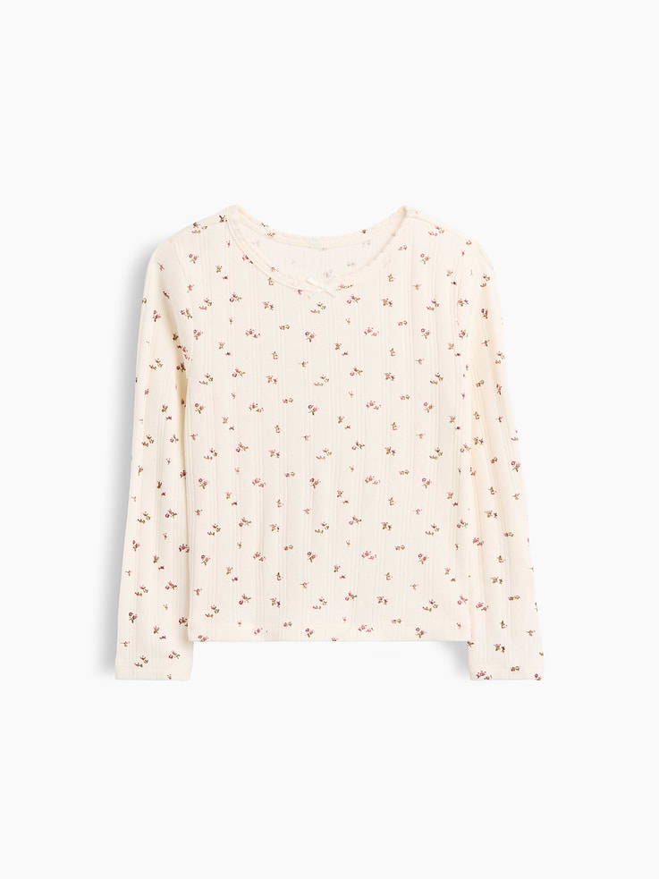 Image number 1 showing, Baby & Toddler Pointelle Rib T-Shirt