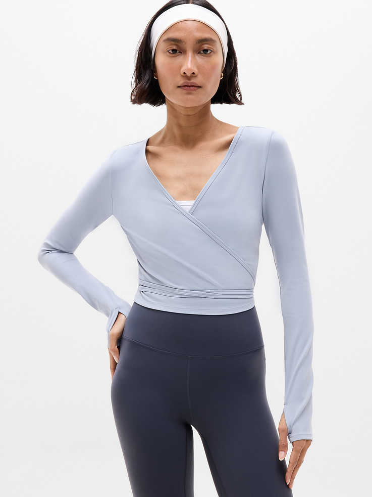 Image number 1 showing, Transcend Wrap Crop Top