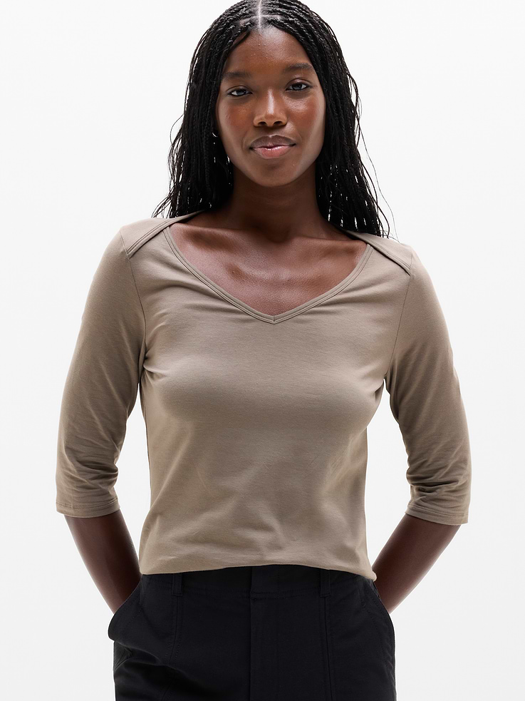 Image number 1 showing, Foundation Midi Sleeve Tee