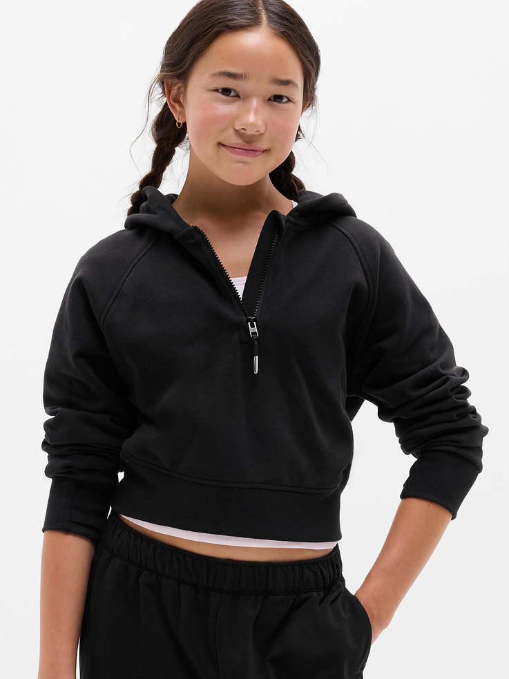 Image number 1 showing, Athleta Girl All Day Half Zip Hoodie