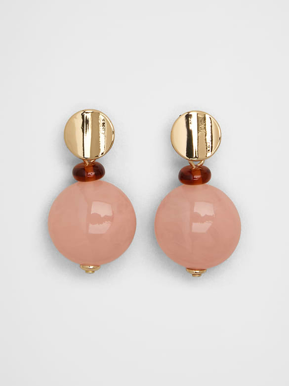 Resin Ball Drop Earrings