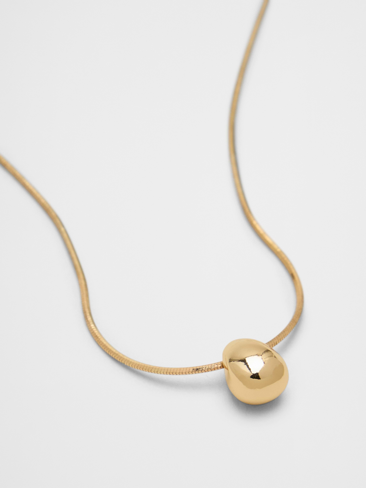 Image 3 of 3, Single Layer Solid Pendant Necklace