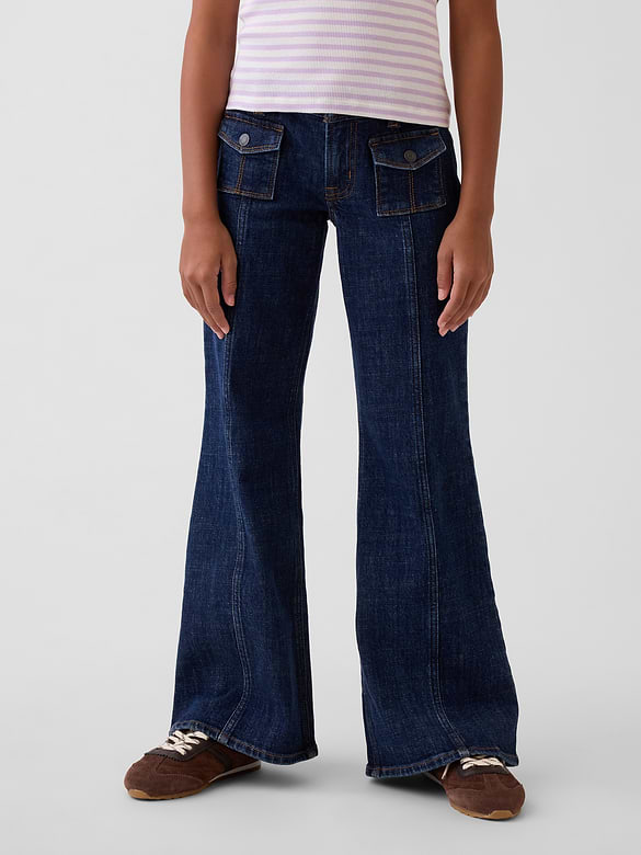 Kids Low Rise Relaxed Flare Jeans
