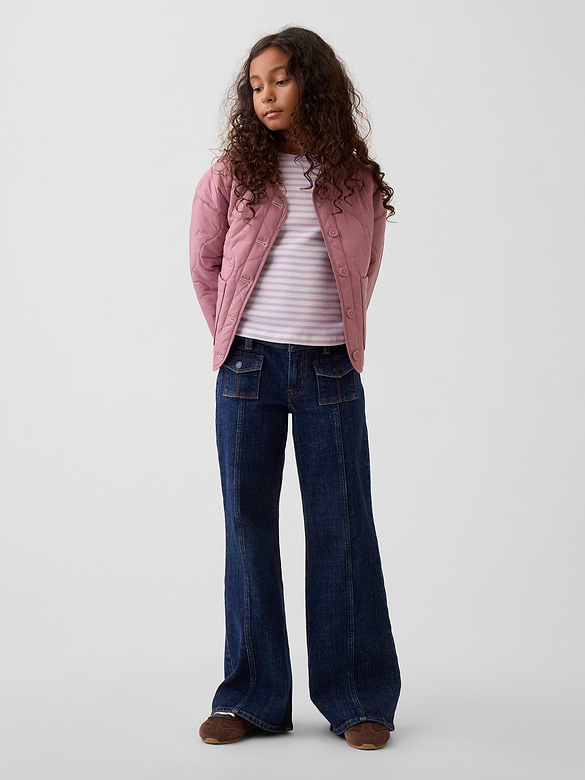 Kids Low Rise Relaxed Flare Jeans