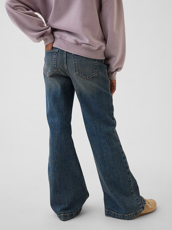 Kids Low Rise Relaxed Flare Jeans