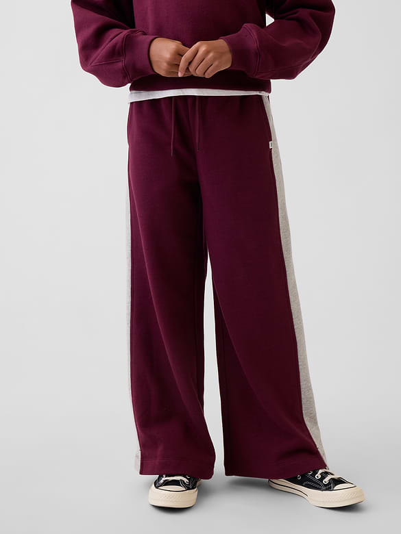 Pantalon ballon en coton ouaté VintageDoux de style universitaire pour Enfant