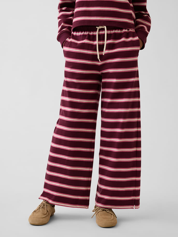 Image number 3 showing, Kids Heavyweight Wide-Leg Pants