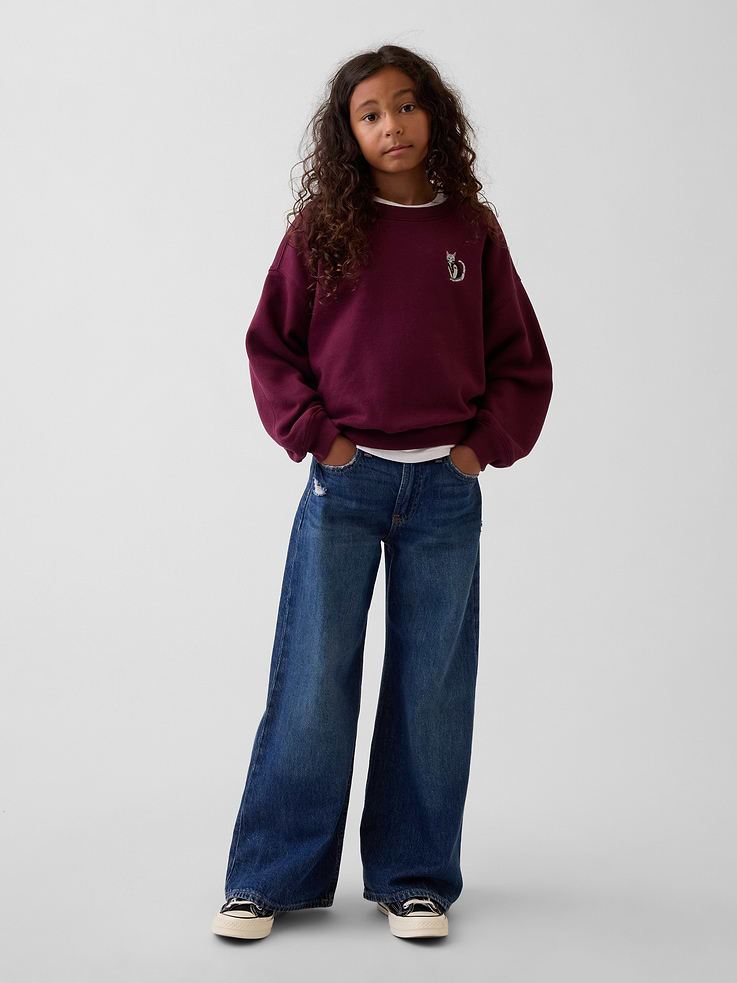 Image number 2 showing, Kids VintageSoft Wedge Sweatshirt