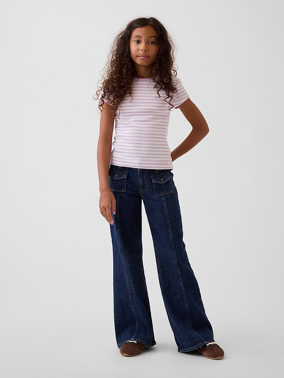 Kids Low Rise Relaxed Flare Jeans