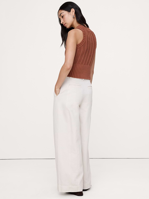 High-Rise Wide-Leg Utility Pant