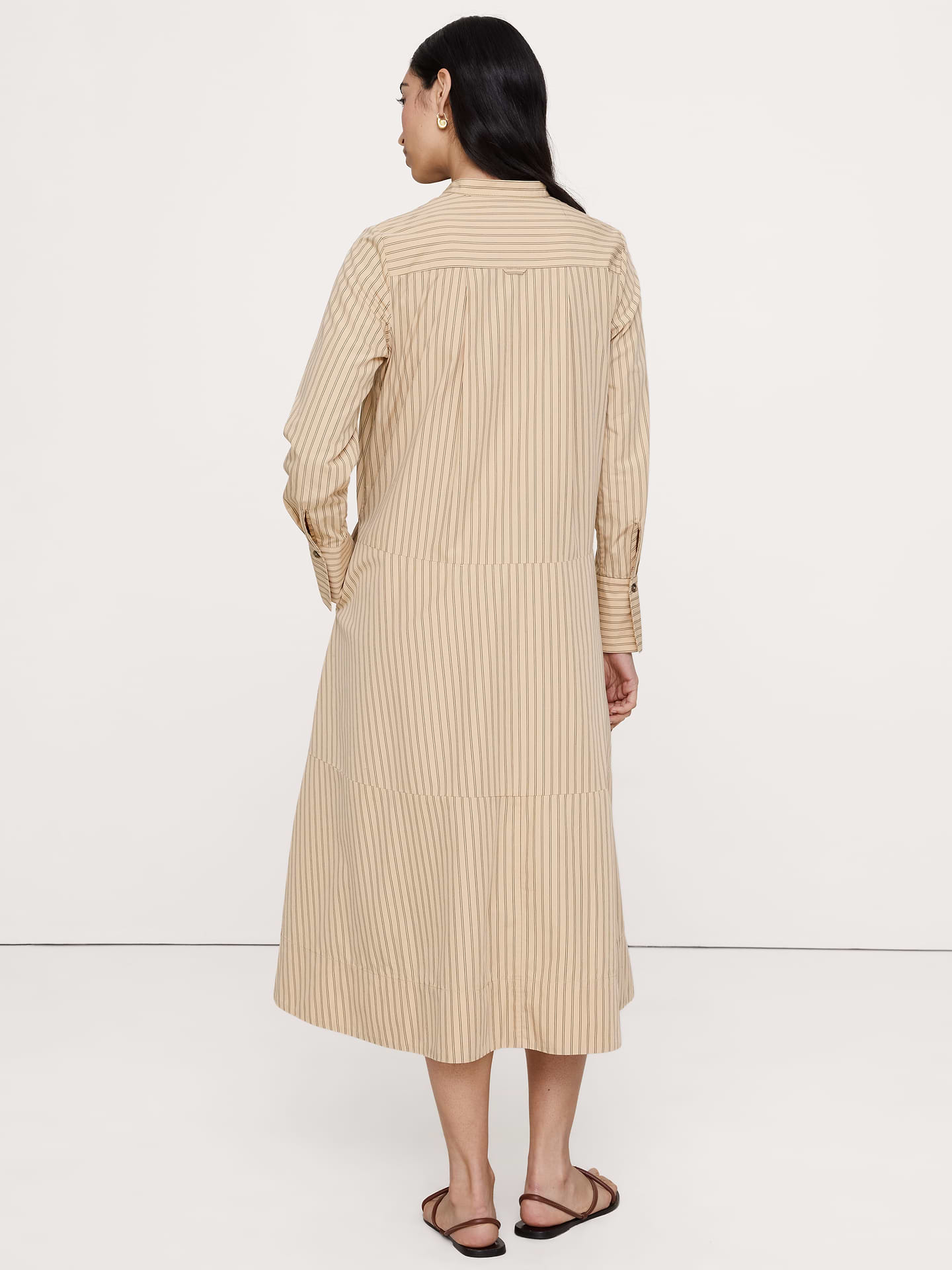 Image number 6 showing, Cotton Trapeze Shirt Dress