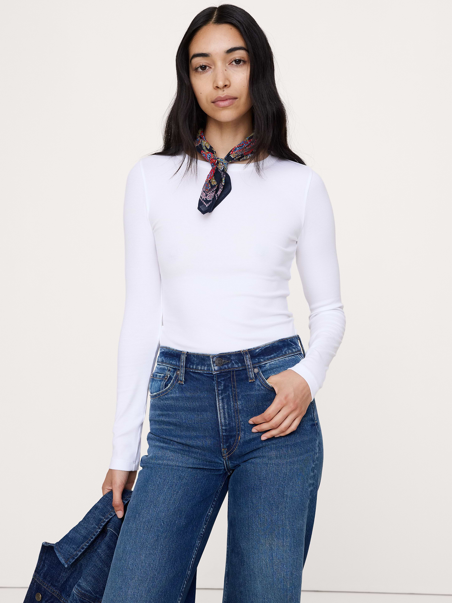Image number 1 showing, Ribbed Crew-Neck T-Shirt