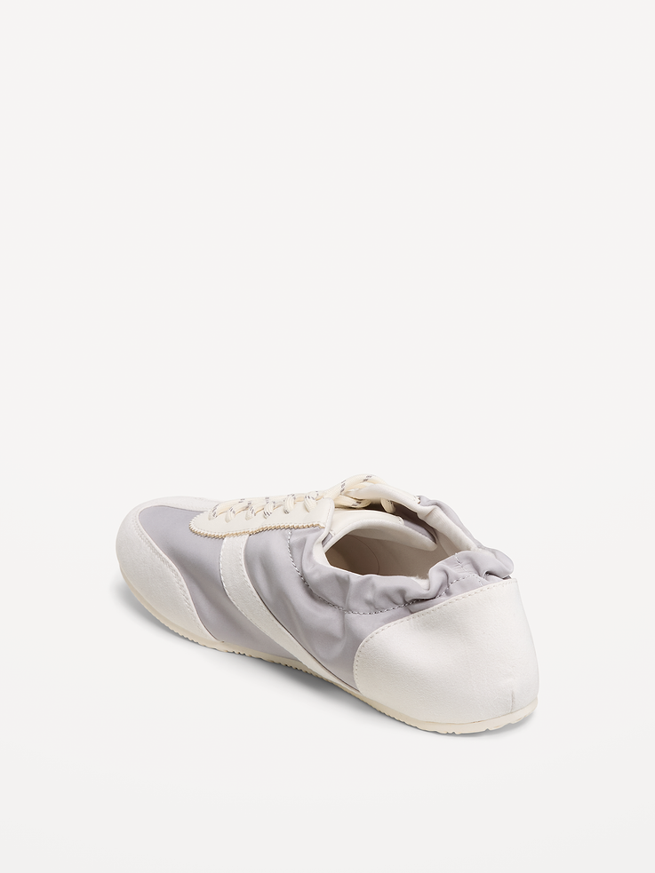 Image number 4 showing, Ruched Lace-Up Sneakers for Women