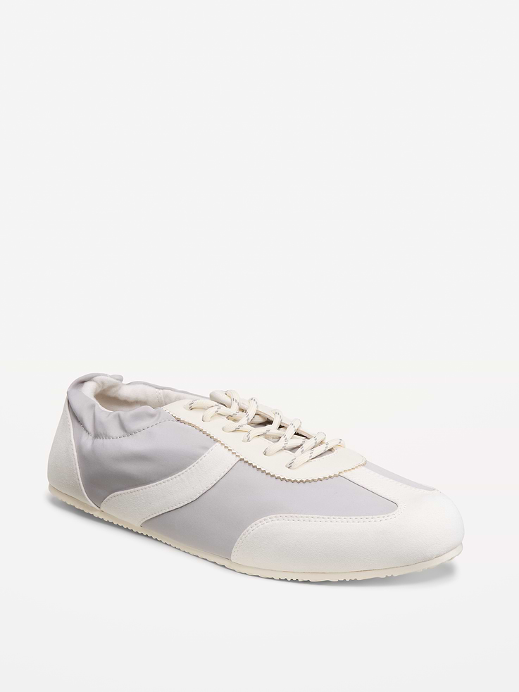 Image number 1 showing, Ruched Lace-Up Sneakers for Women