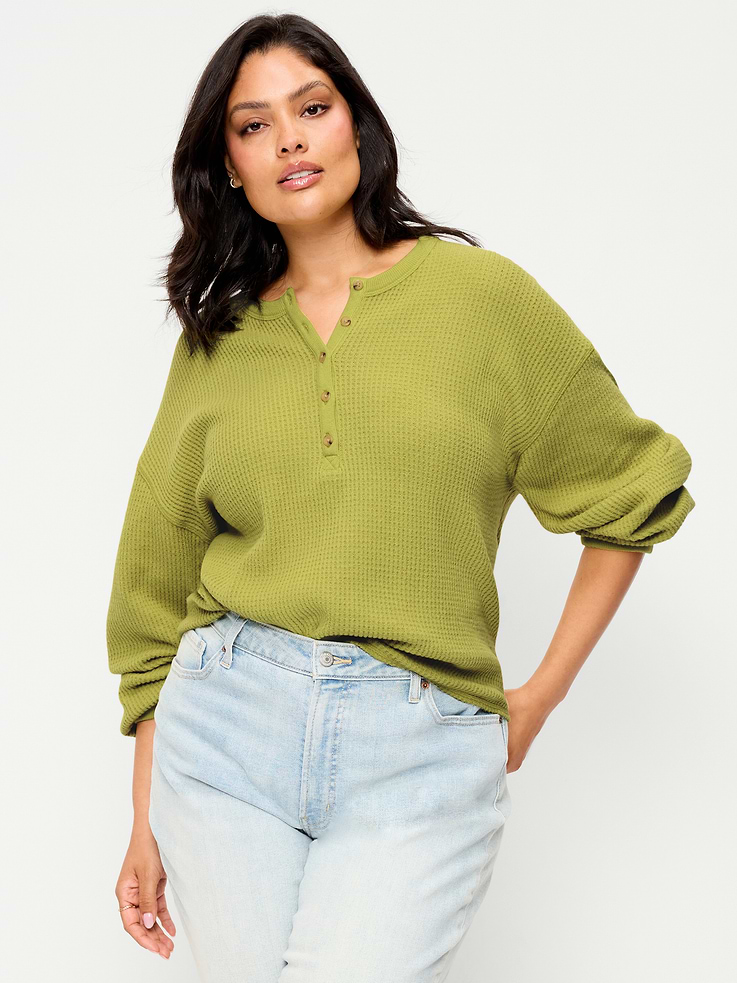 Image number 7 showing, Long-Sleeve Crew-Neck Henley T-Shirt